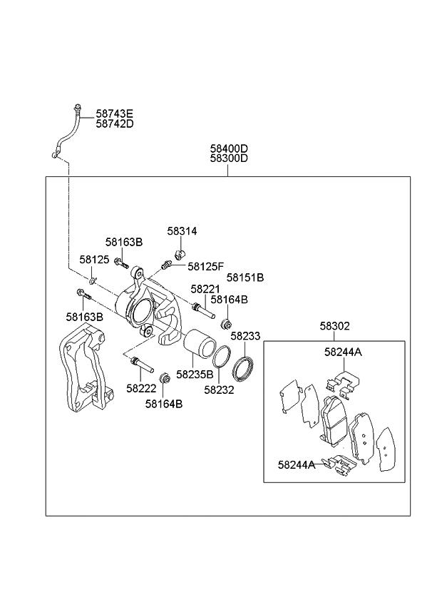 Kia 5824438300 Cover -Dust Rear