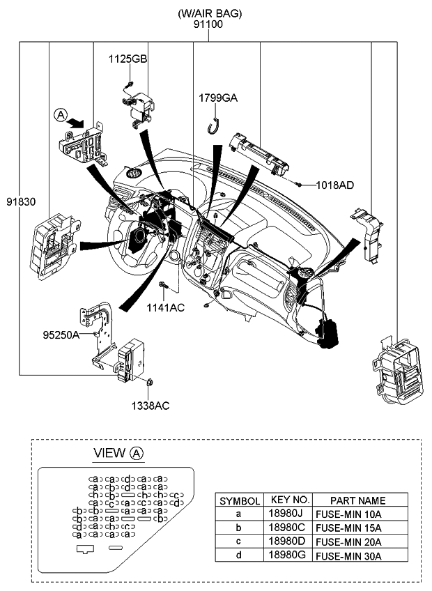 Kia 911351F160 Wiring Assembly-Main