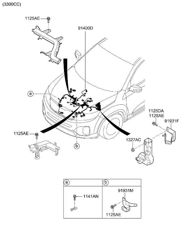 Kia 914151U012 Wiring Assembly-Control