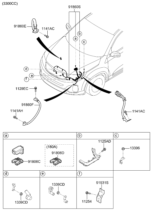 918651U511 Kia Transmission Ground Wiring Assembly