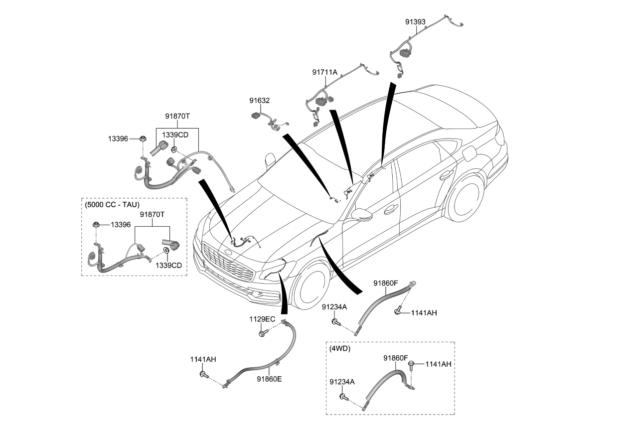 Kia 91880J6010 Wiring Assembly-Eng GROU