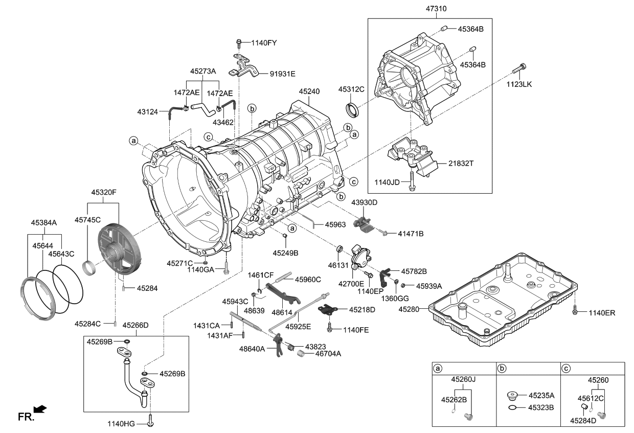 Kia 453304J050 Case Assembly