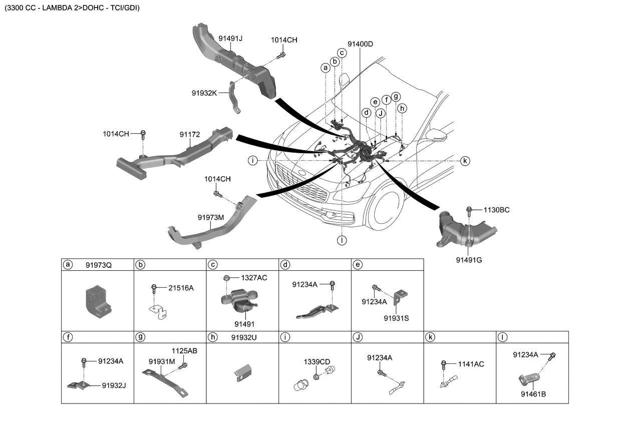 Kia 91931J5130 Bracket-Wiring Mounting