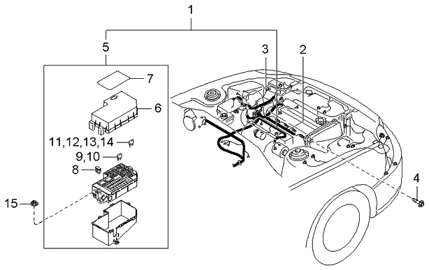 Kia 91400FD020 Wiring Assembly-Control