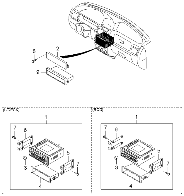 Kia 96160FD101 Audio Assembly-RCD