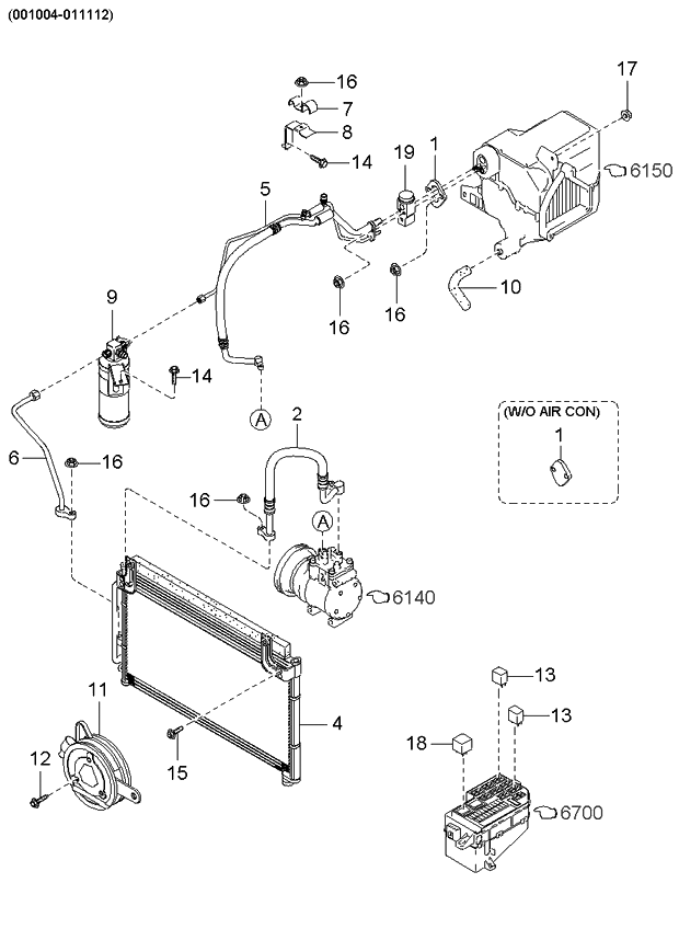 Kia 0K30A61710E CONDENSER-Fan Assembly