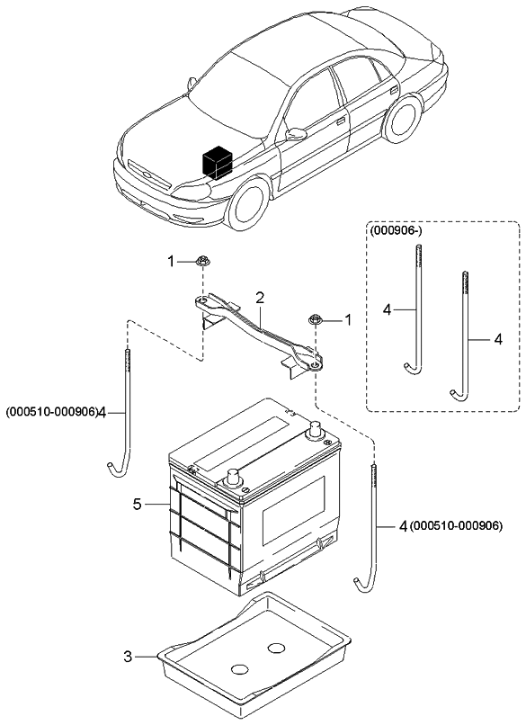 Kia 0K30A56985 Bolt-Clamp