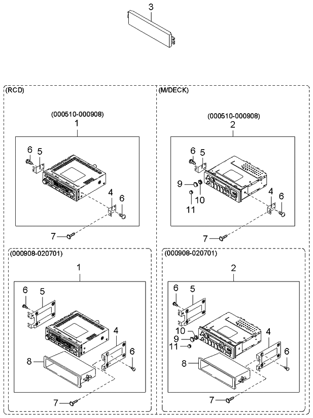 Kia 1K30C66860A ETR/MECH Deck,Rio