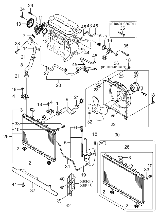 Kia 251002X200 Pump Compartment-Water