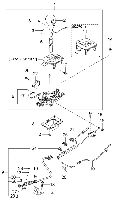 Kia 43710FD200 Lever Assembly,Change