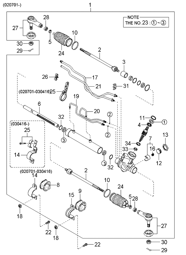 Kia 0K30B32135A Main Bracket