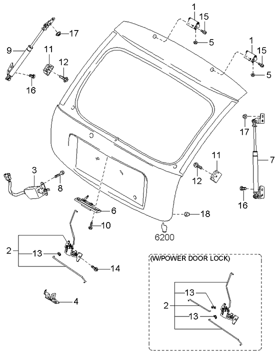 Kia MG03059315 Clip,LH