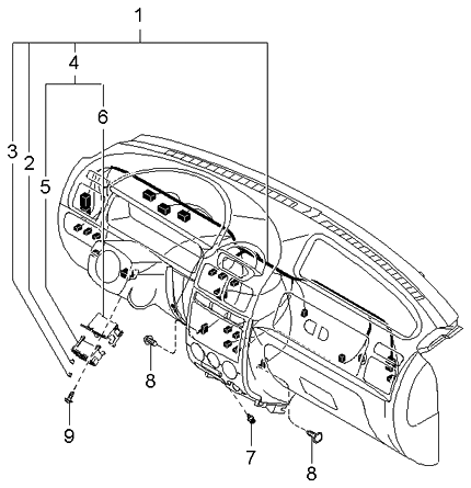 Kia 91340FD060 Wiring Assembly-INSTRUMNET