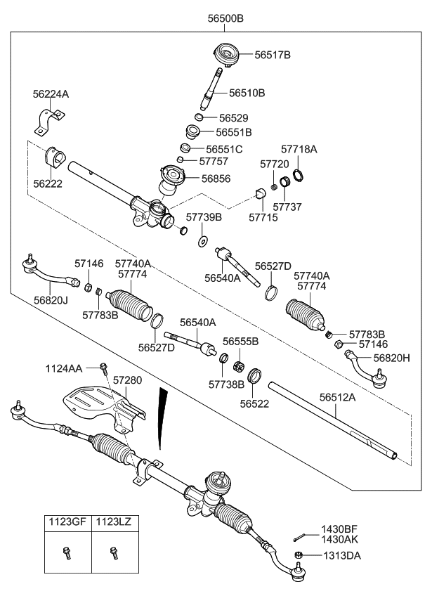 Kia 577401W000 Bellows-Steering Gear Box