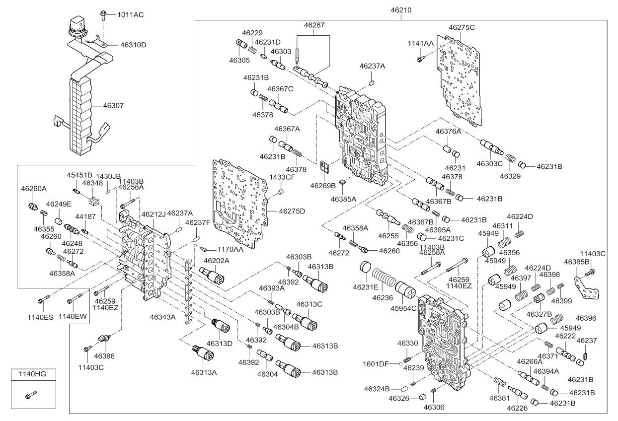 Kia 463133B071 Solenoid Valve