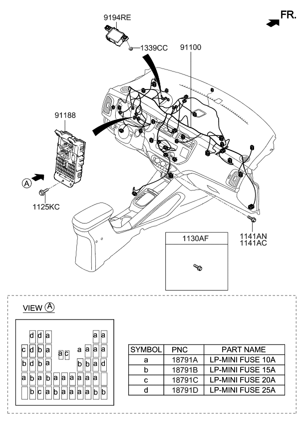 Kia 911441W271 Wiring Assembly-Main