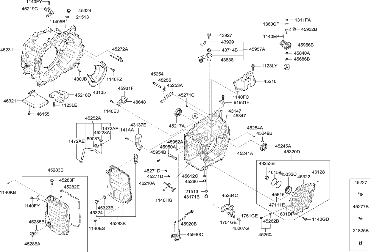 Kia 452113B670 Bracket Assembly-TRANSAXLE