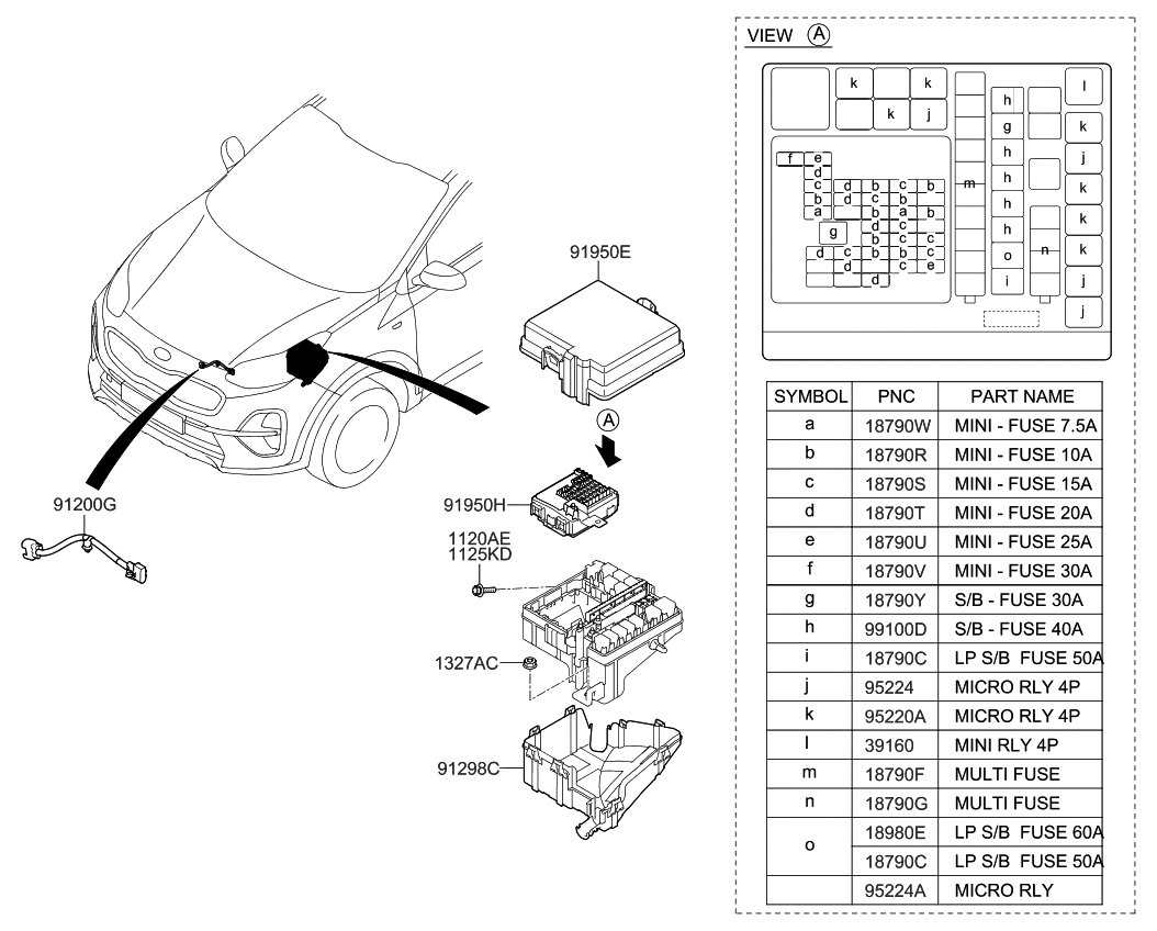 Kia 91990D9521 UPR Cover-Eng Room B