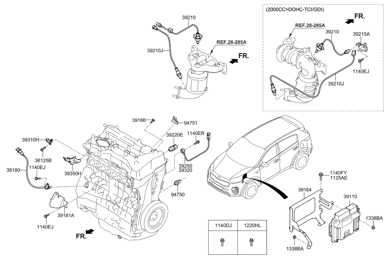 Kia 391712GRG1 Engine Ecm Control Module