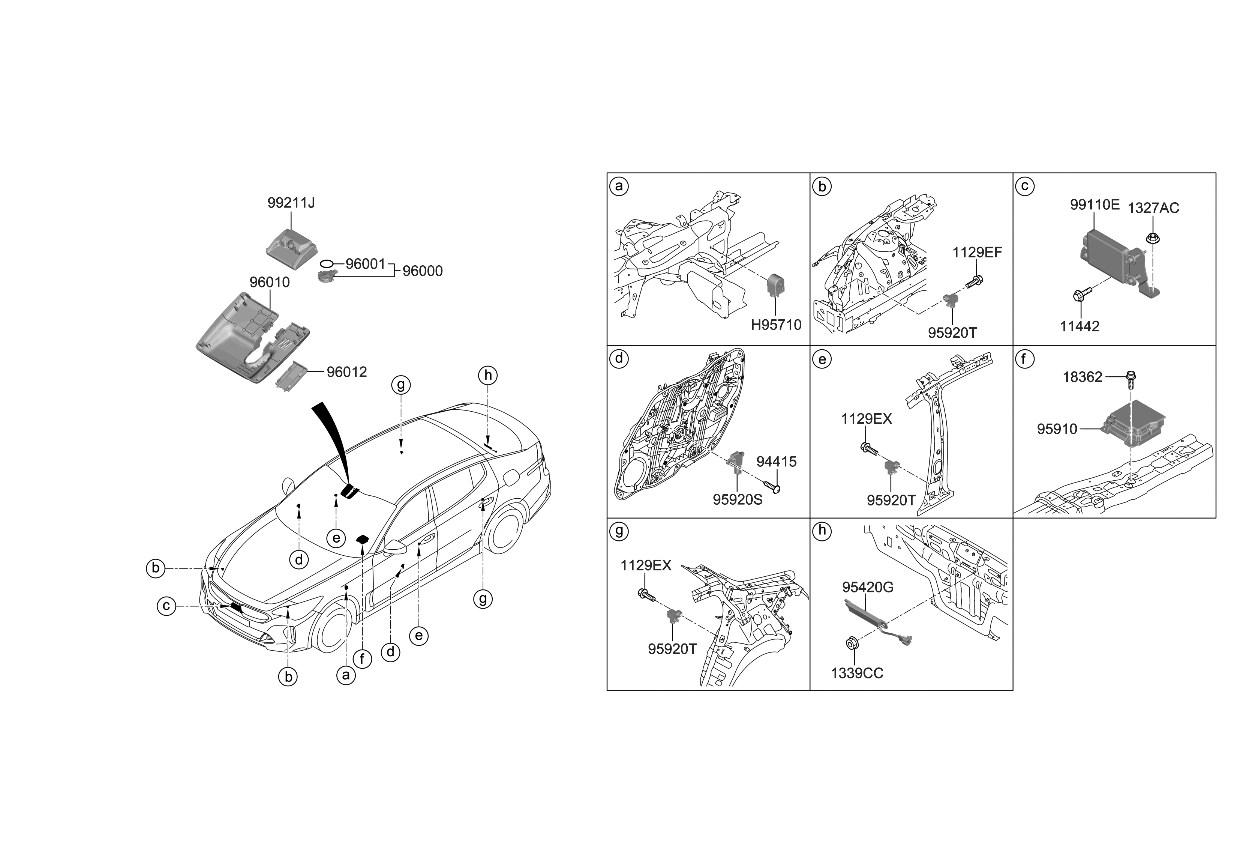 Kia 99110J5100 Unit Assembly-Front RADA