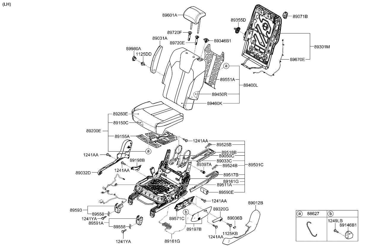 Kia 89370P2000 Heater-Rear Seat Bac