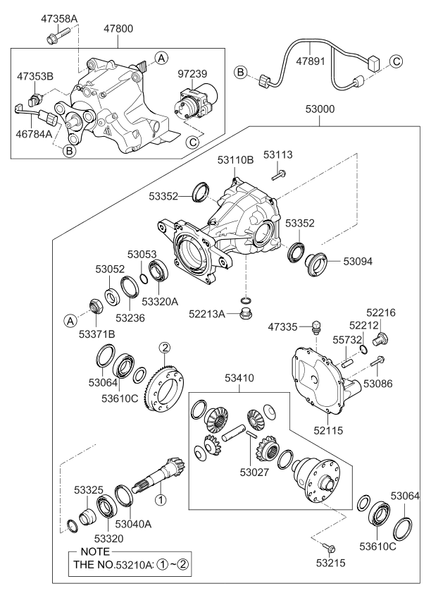 Kia 530643B279 Spacer-Differential Bearing