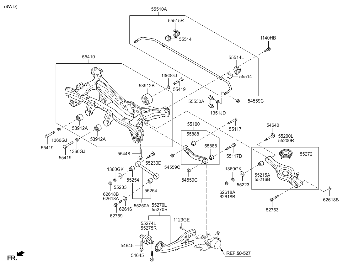 Kia 551192Y000 Bolt-Flange