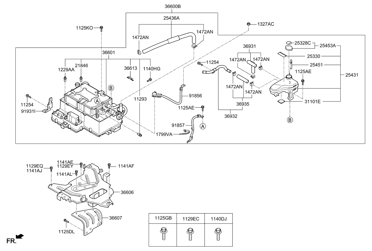 Kia 366802Q000 Bolt Assembly