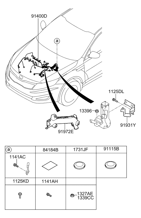 Kia 919314R090 Bracket-Wiring Mounting