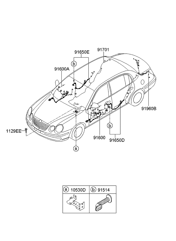 Kia 916303F000 Wiring Assembly-Front Door,As