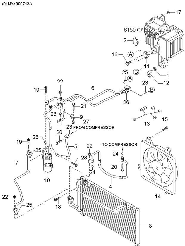 Kia 1K2N16146XA Pipe Assembly-Cooling