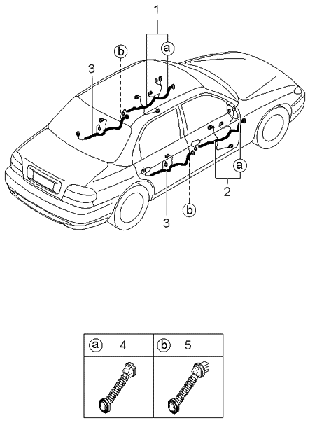 Kia 0K2A267200L Wiring Assembly-Door,Passenger