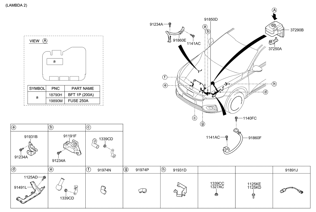 Kia 91931F6040 Bracket-Wiring Mounting