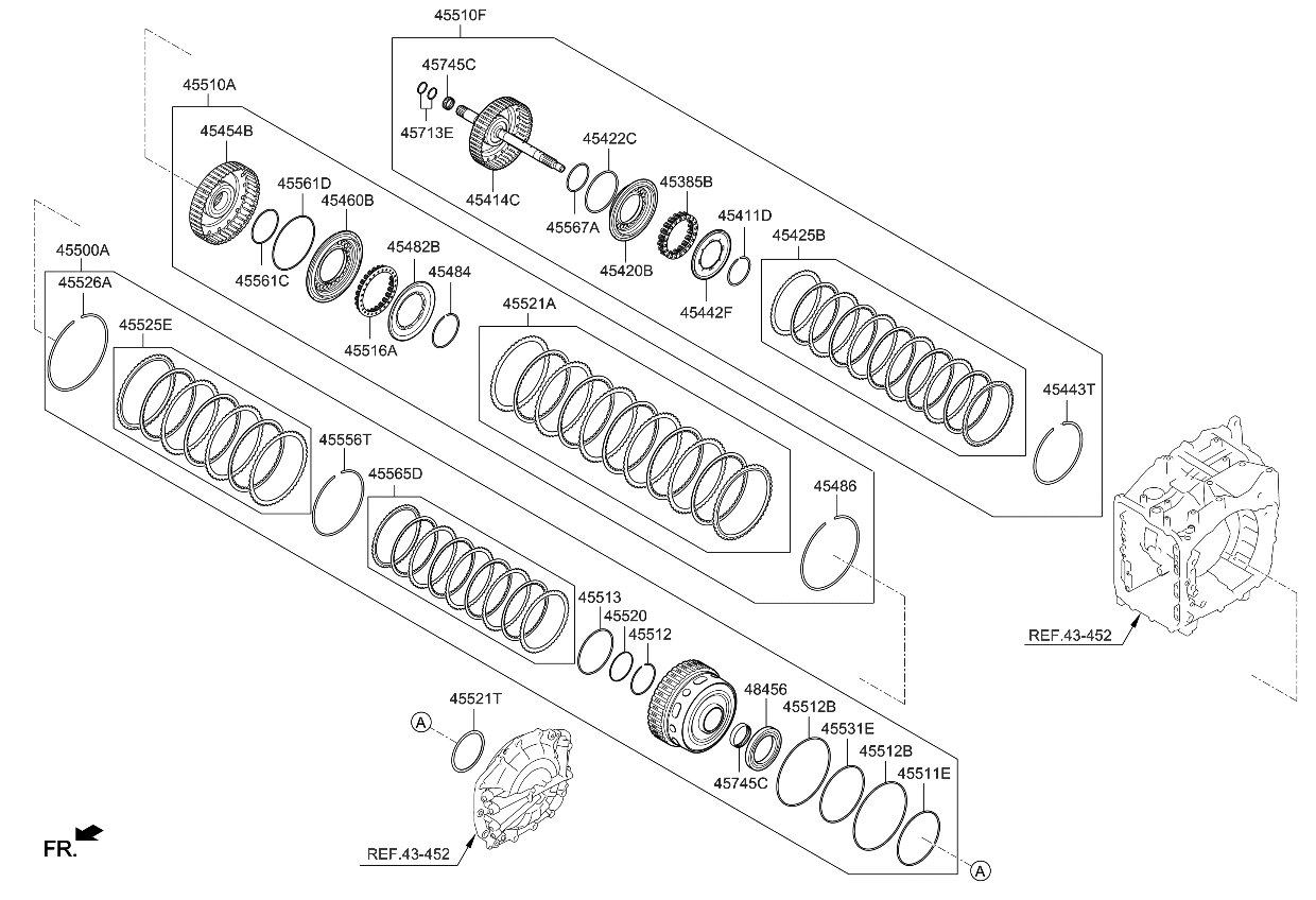 Kia 455453B000 Snap Ring