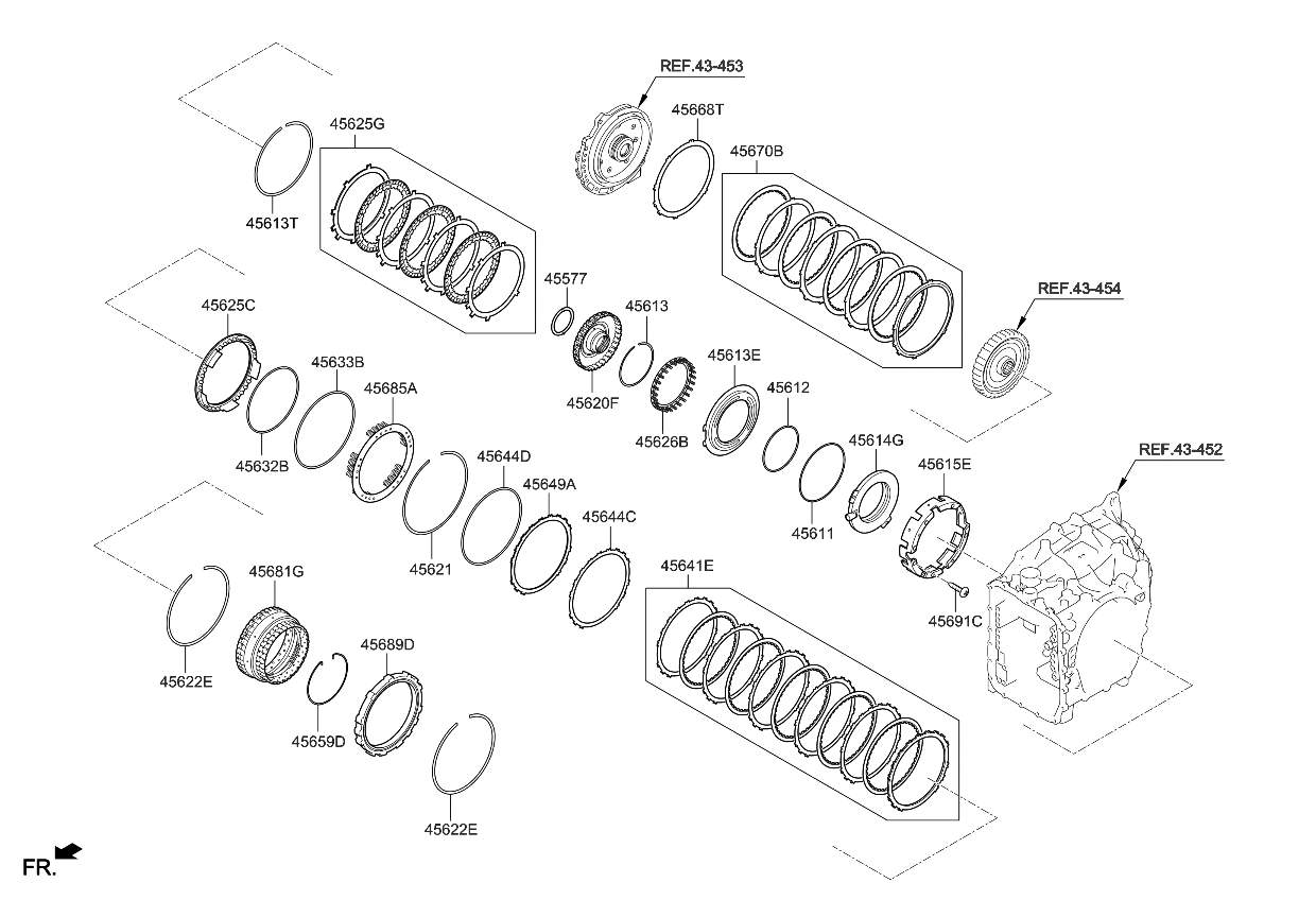 456703F810 Kia Disk Set-2/6 Brake