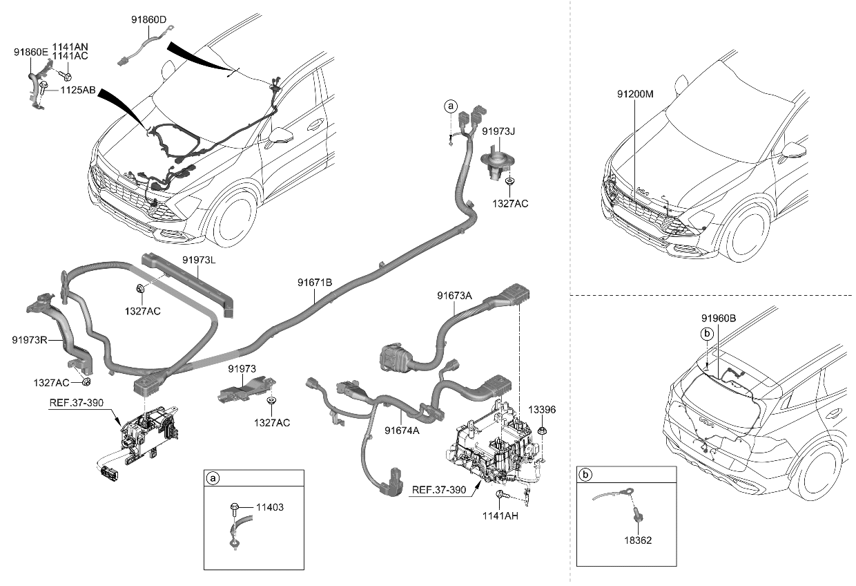 Kia 91840CH080 WIRING ASSY-FEM