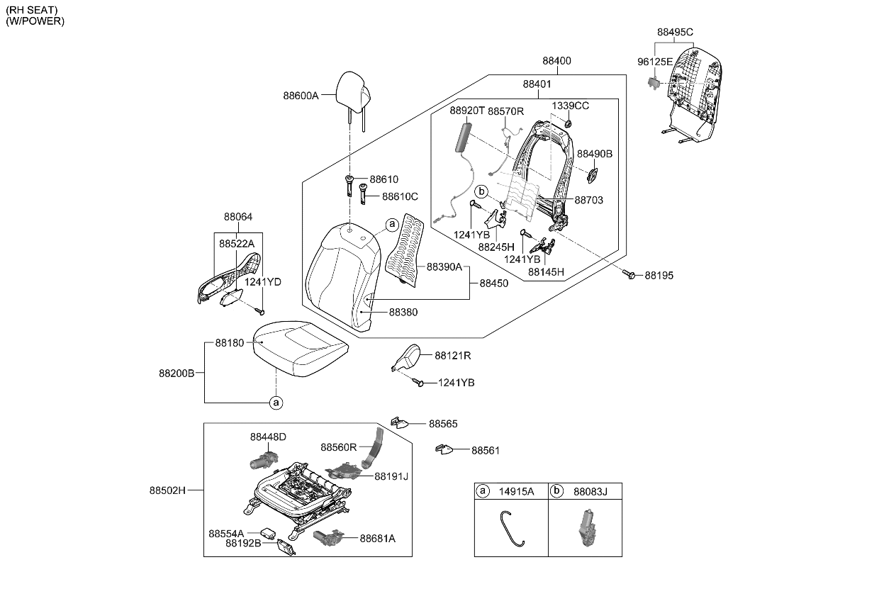 Kia 88200P1100D52 CUSHION ASSY-FR SEAT