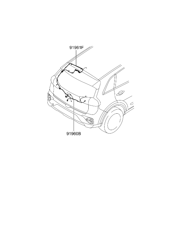 Kia 91657G5050 Wiring Assembly-Tail GAT