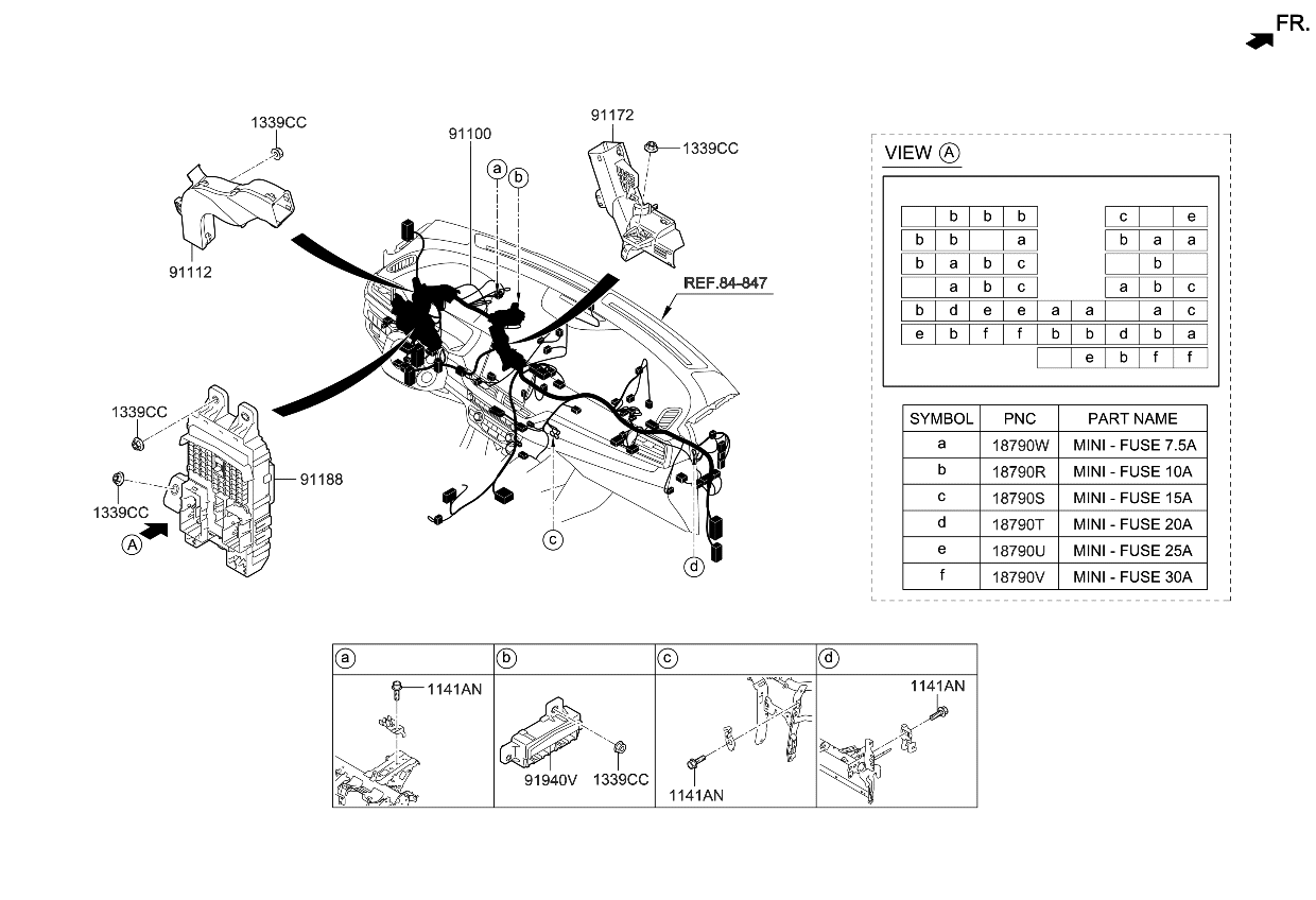 Kia 91115G5340 WIRING ASSY-MAIN