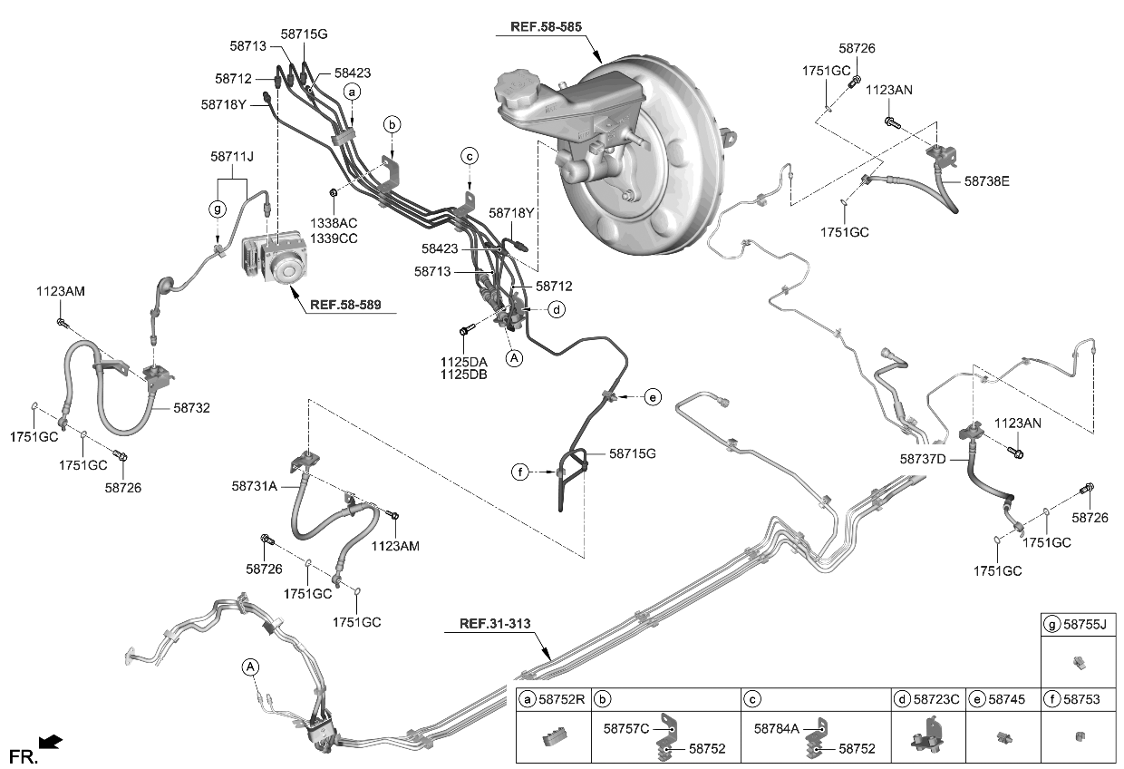 Kia 58758J3000 Bracket