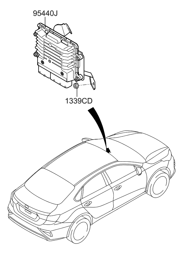 Kia 954402DJH0 T/M Control Unit