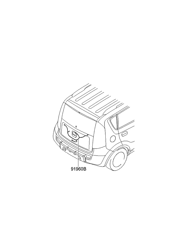 Kia 916802K021 Wiring Assembly-Tail Gate