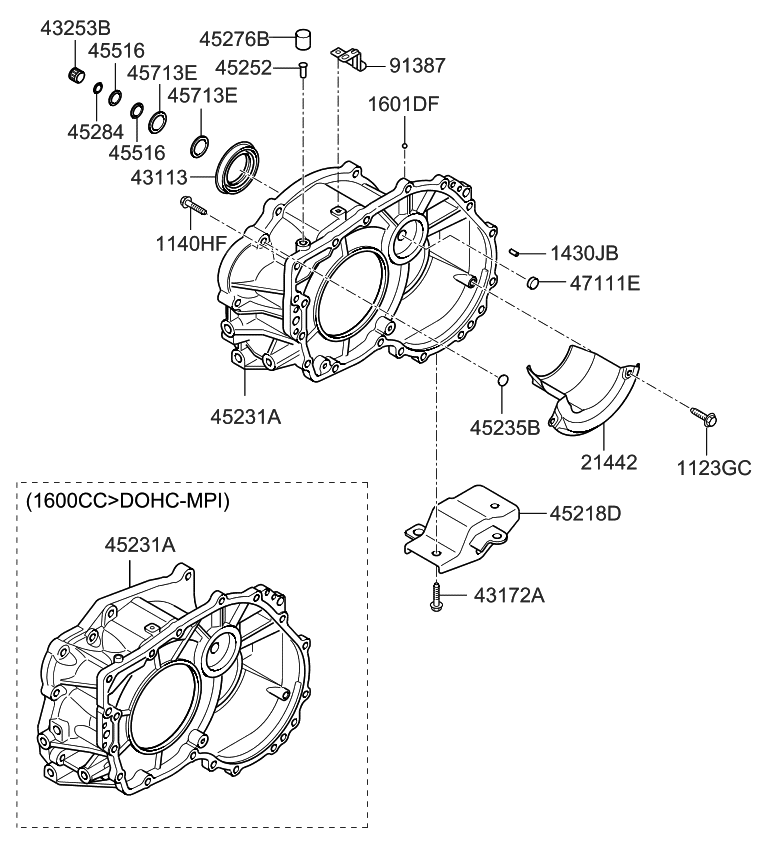 Kia 4317202500 Bolt-Flange