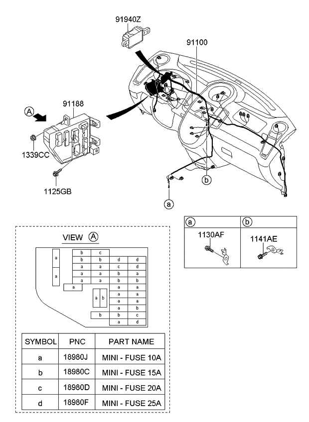 Kia 911272K190 Wiring Assembly-Main