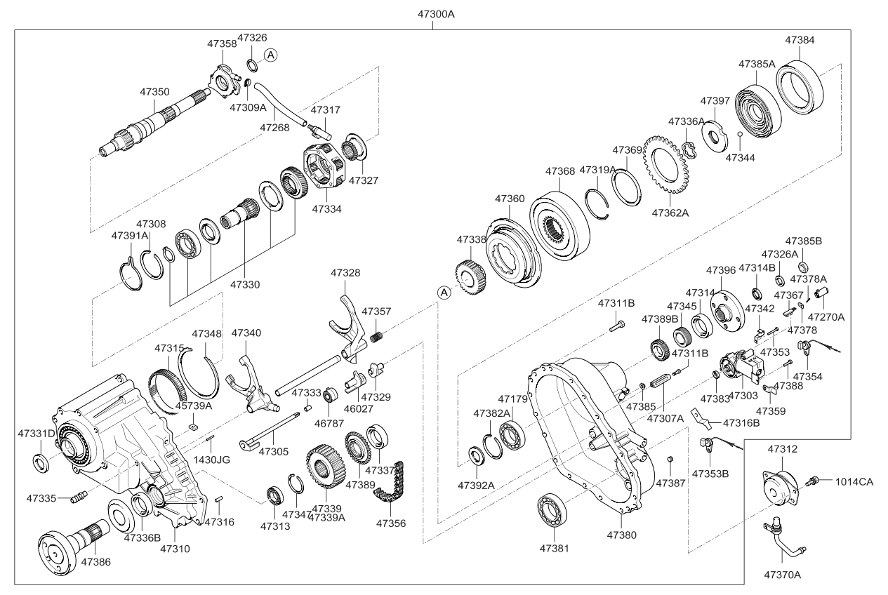 Kia 47350H1000 Shaft-Output