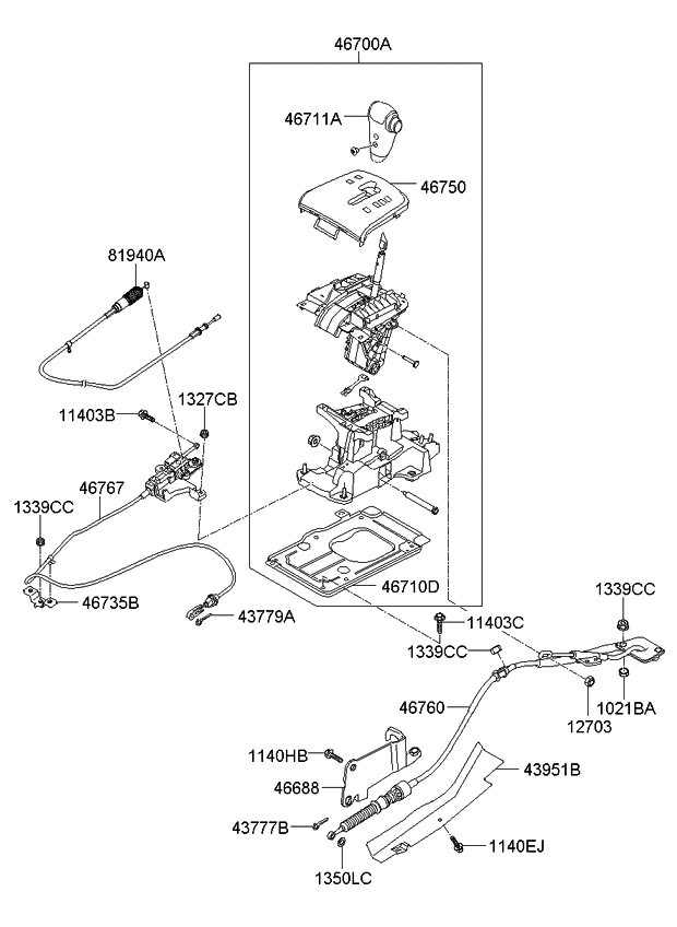 Kia 467273E400 Heater Protector