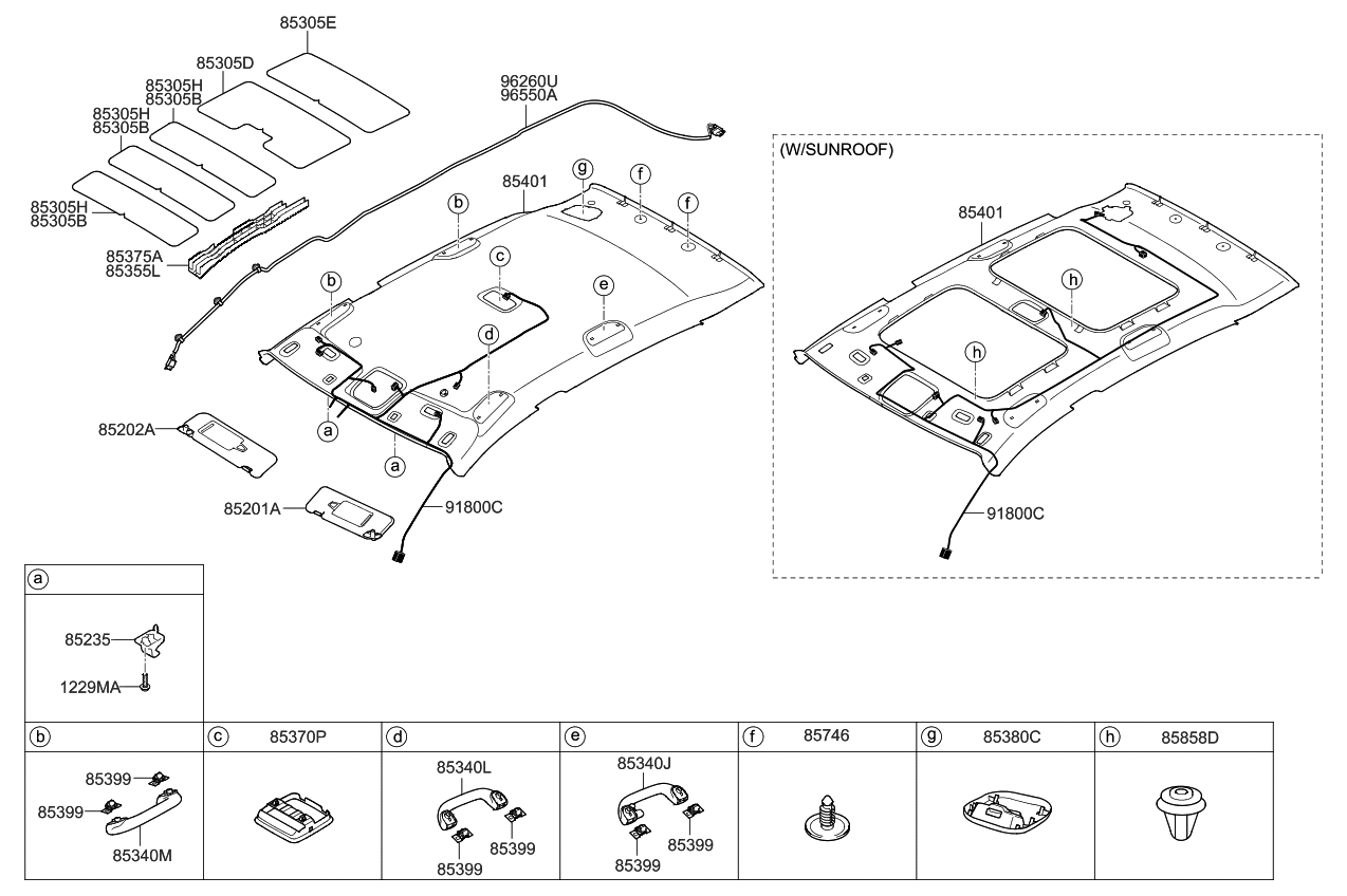 Kia 918003W110 Wiring Assembly-Roof