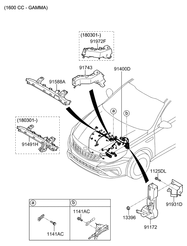 Kia 919713V180 Protector-Wiring