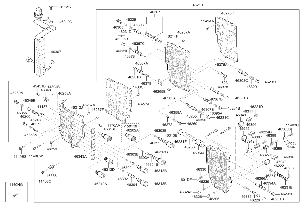462103B800 Kia Body Assembly-Atm Valve