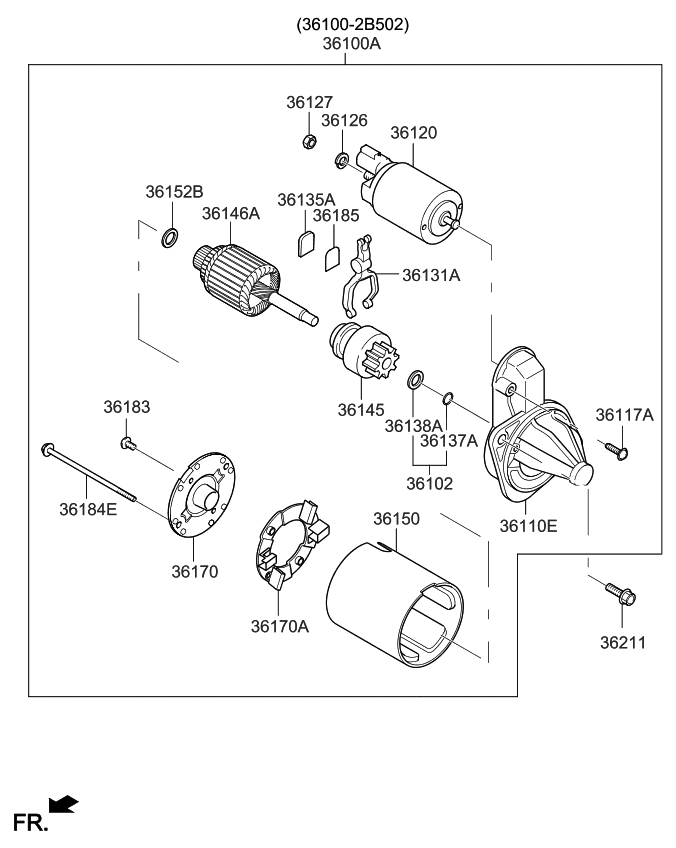 Kia 361112B500 Housing